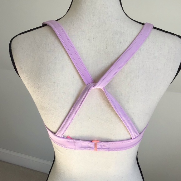 Victoria’s Secret Sport Fabulous Colorblock Bikini Top Size 34B - Picture 4 of 6